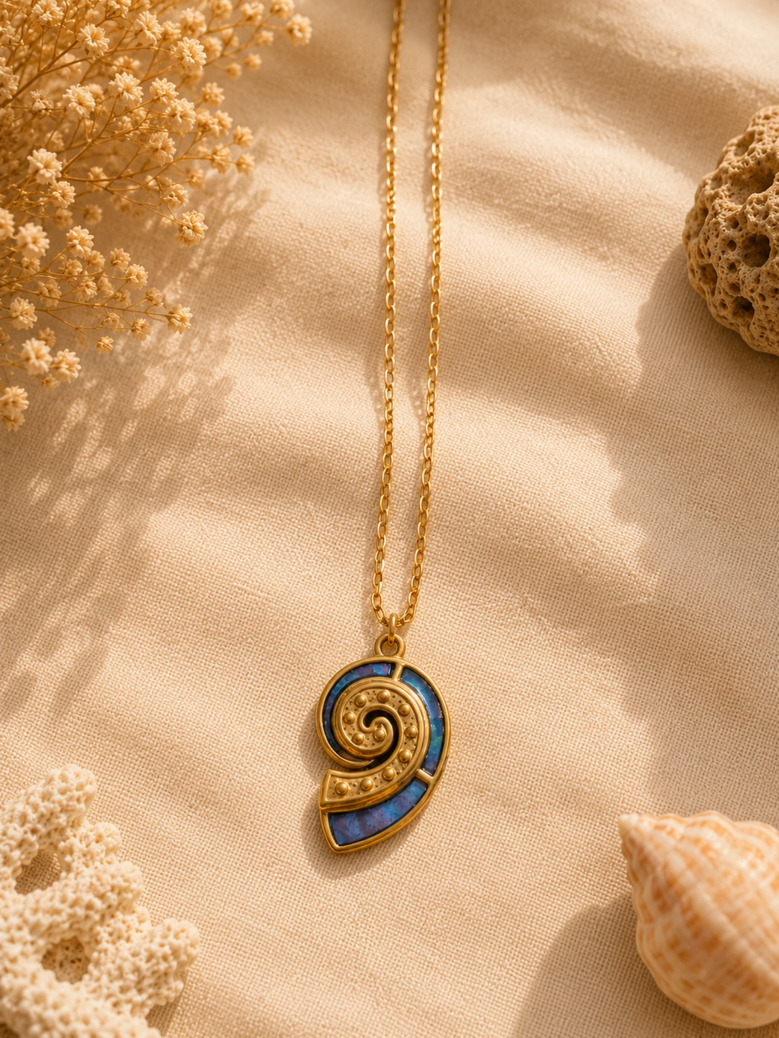 Collier pendentif coquillage 